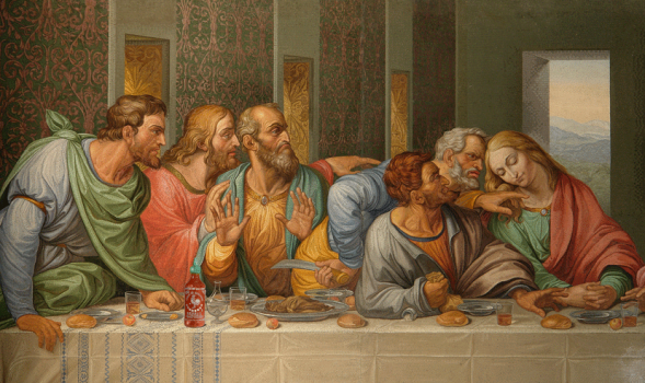 Betrayal of Sriracha at the Last Supper